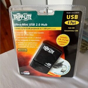 USB 2.0 4-Port Hub - Black